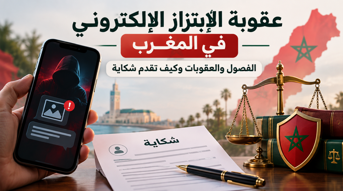 عقوبة الابتزاز الإلكتروني في المغرب: الفصول والعقوبات وكيف تقدم شكاية